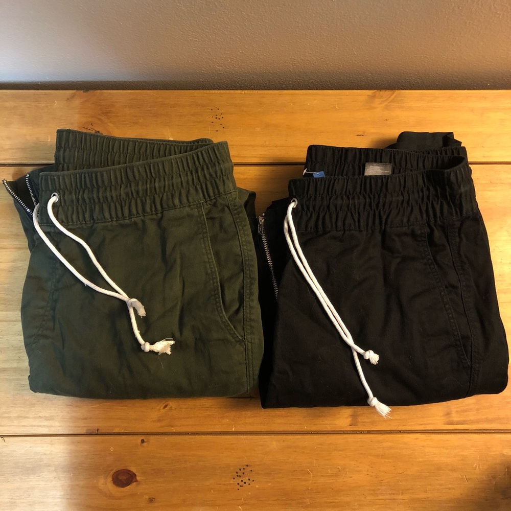 H&M Twill Joggers with Zippers